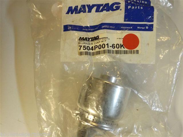 Maytag Magic Chef Gas Stove 7504P001-60K Burner Cap Kit NEW IN BOX Maytag Magic Chef Gas Stove 7504P001-60K Burner Cap Kit NEW IN BOX